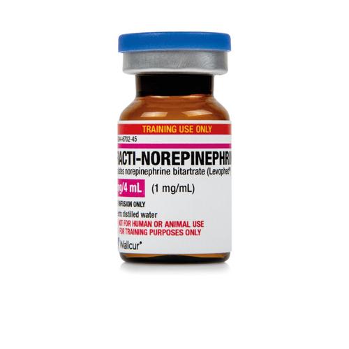 Practi-Norépinéphrine 4 mg/4 mL flacon teinté (×40), 1024917, Practi-Vials