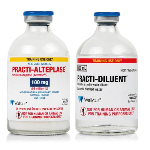 Practi-Alteplase (Paquet de 10 Flacons de Poudre et 10 Flacons de Diluant), 1024921, Flacons practi