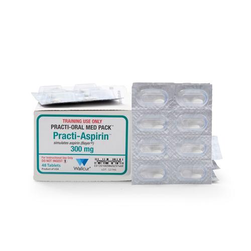 Practi-Aspirin 300mg Oral Unit-Dose (48 Tablets), 1024945, Practi-Oral Medications