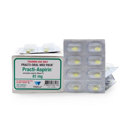 Practi-Aspirin 81mg Dosis Oral Unidad (48 Tabletas), 1024946, Practi-Medicamentos Orales