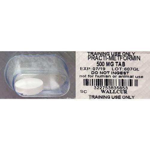 Practi-Metformine 500 mg par voie orale - Dose unitaire (×48 comprimés), 1024954, Practi-Oral Medications