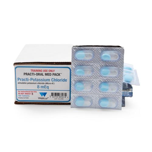 Practi-Chlorure de Potassium 8mEq Comprim&eacute;s (bo&icirc;te de 48), 1024959, M&eacute;dicaments oraux practi