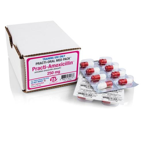 Practi-Amoxicillin 250mg Kapsel Oral-Einzeldosis (×48 Kapseln), 1024966, Practi-Oral Medications