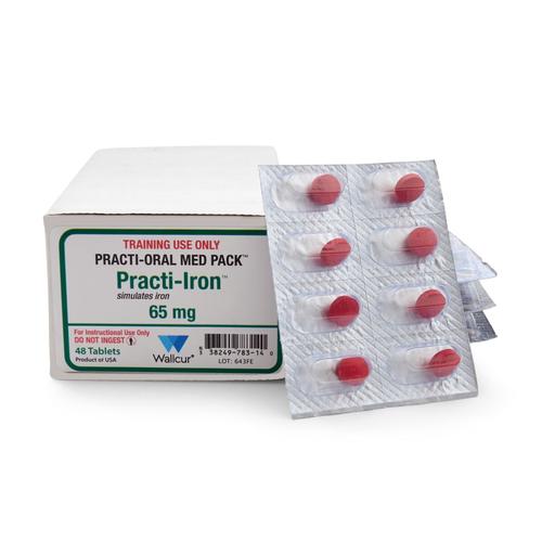Practi-Iron 65mg Oral-Dosis Unitaria (48 Tabletas), 1024980, Practi-Medicamentos Orales