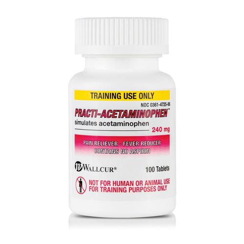 Practi-Acetaminophen 240mg Szájon át szedhető - Nagy kiszerelés (×100 tabletta), 1024994, Practi-Oral Medications