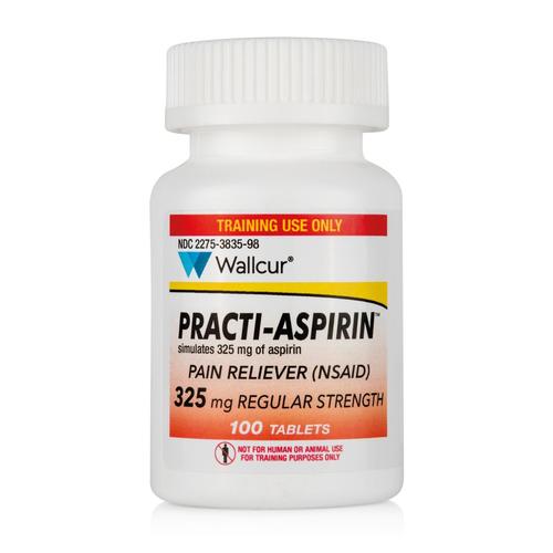 Practi-Aspirin 325mg Oral-Unit Dose (100 Tablets) | 1024998 | Wallcur ...