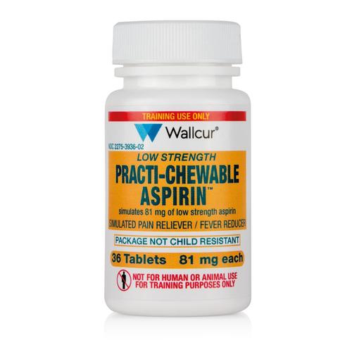 Practi-Chewable Aspirin 81mg Oral-Unit Dose (48 Tablets), 1025000, Practi-Oral Medications