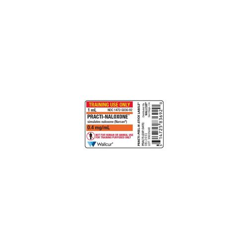 Practi-&Eacute;tiquette Ampoules Naloxone 0,4mg/1mL (bo&icirc;te de 100), 1025027, &Eacute;tiquettes auto-adh&eacute;sives practi