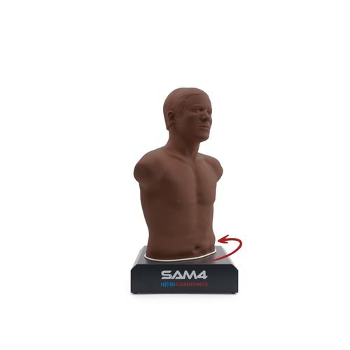 SAM4听诊模拟人-深色皮肤 , 1025087, 听诊