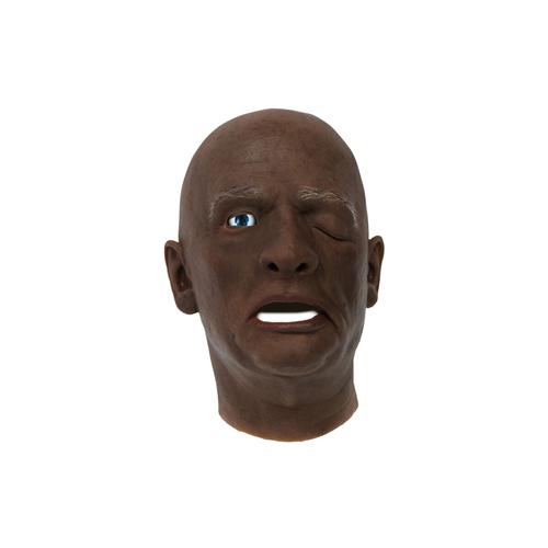 EchoMask&reg; Middle-Aged Male Stroke Patient Dark Skin (40-55 Years Old), 1025317, Echo Mask