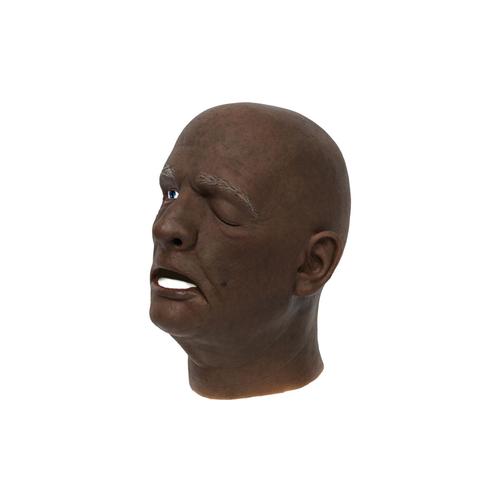 EchoMask&reg; Middle-Aged Male Stroke Patient Dark Skin (40-55 Years Old), 1025317, Echo Mask