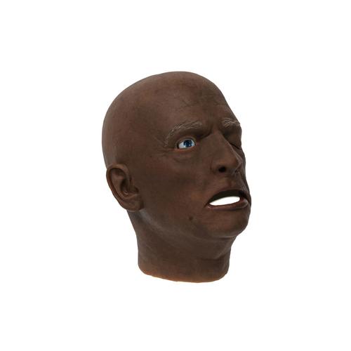 EchoMask&reg; Middle-Aged Male Stroke Patient Dark Skin (40-55 Years Old), 1025317, Echo Mask