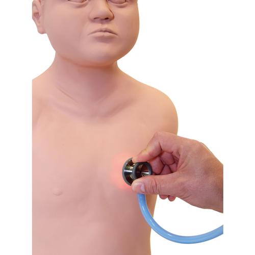 PAT4 - Manichino per Auscultazione Pediatrica Pelle Chiara, 1025486, Auscultazione