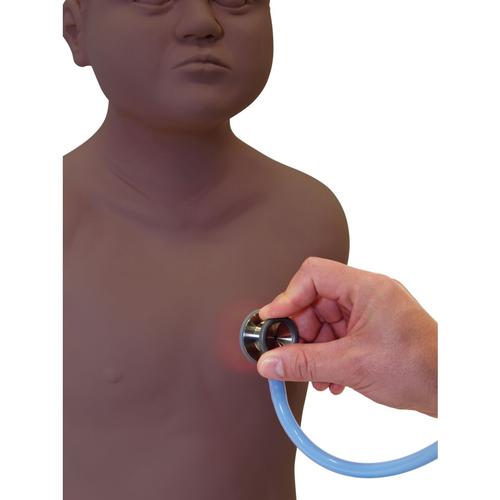 PAT4 - Treinador de Ausculta Pedi&aacute;trica Pele Escura, 1025487, Ausculta&ccedil;&atilde;o
