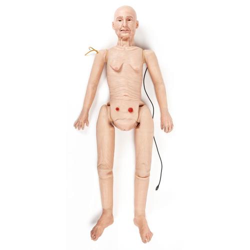 TERi&trade; Geriatric Patient Care Trainer - Androgynous trainer for general patient care & daily living assistance simulation,&nbsp; light skin, 1025681, Geriatric Patient Care