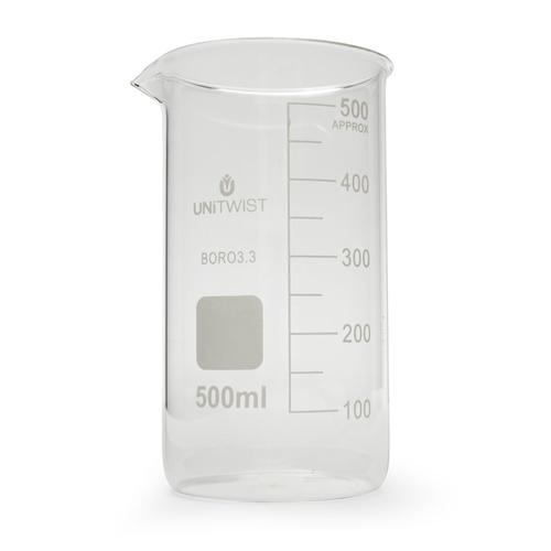 Vaso de precipitados, 500 ml, forma alta, 1025692, Cristaler&iacute;a