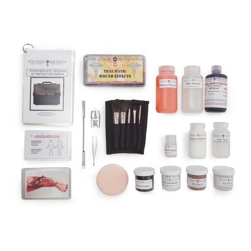 Kit de Moulage Hiperrealista &ndash; Piel Clara, 1025919, Atenci&oacute;n m&eacute;dica en trauma cr&iacute;tico y atenci&oacute;n m&eacute;dica en emergencias traum&aacute;ticas