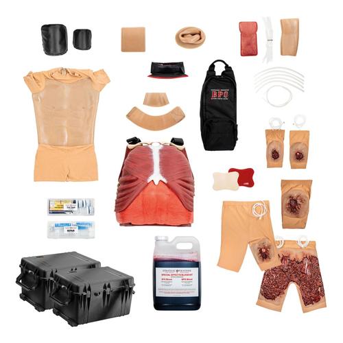Traje de simulaci&oacute;n para servicios de emergencia &ndash; tono de piel claro, 1026000, Atenci&oacute;n m&eacute;dica en trauma cr&iacute;tico y atenci&oacute;n m&eacute;dica en emergencias traum&aacute;ticas