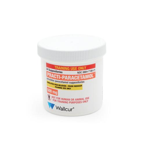 Practi-Paracetamol 500 mg Supositorios (1 frasco), 1026202, Practi-Goteros, Ung&uuml;entos, Parches y Supositorios