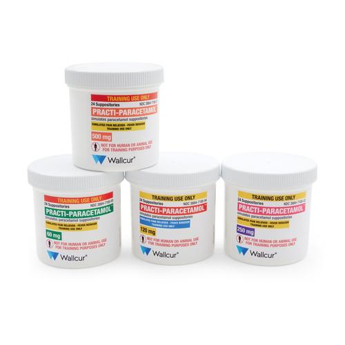 Practi-Paracetamol 500 mg Supositorios (1 frasco), 1026202, Practi-Goteros, Ung&uuml;entos, Parches y Supositorios