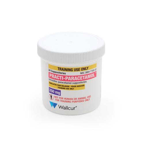 Paracetamol 250 mg Supositorios (1 frasco), 1026203, Practi-Goteros, Ung&uuml;entos, Parches y Supositorios