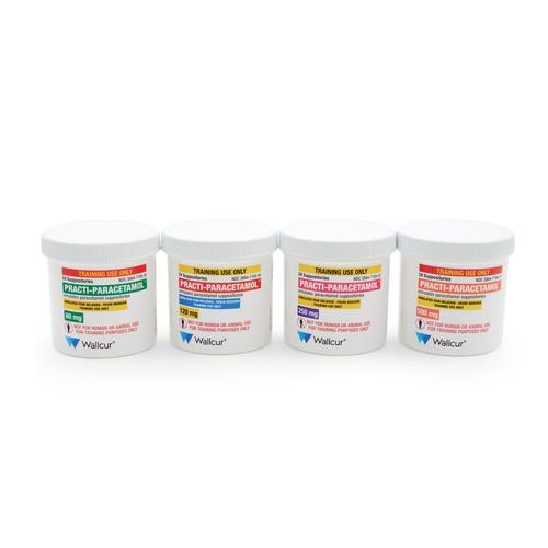 Paracetamol 250 mg Supositorios (1 frasco), 1026203, Practi-Goteros, Ung&uuml;entos, Parches y Supositorios