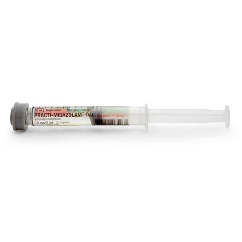 Practi-Midazolam 10mg/2mL Seringue Pr&eacute;remplie (30 seringues), 1026226, Seringues pr&eacute;remplies practi, m&eacute;dicaments d&rsquo;urgence, et kits