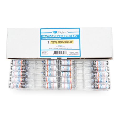 Practi-Sodium Chloride 0.9% 10mL Ampule (Pack of 100), 1026239, Practi-Ampules