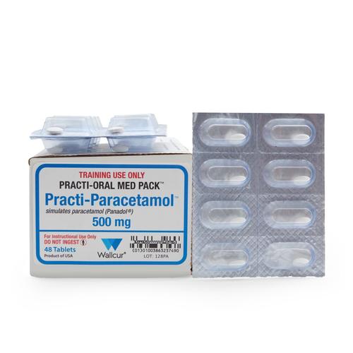 Practi-Paracetamol 500mg Oral Unit Dose (48 Tablets), 1026330, Practi-Oral Medications