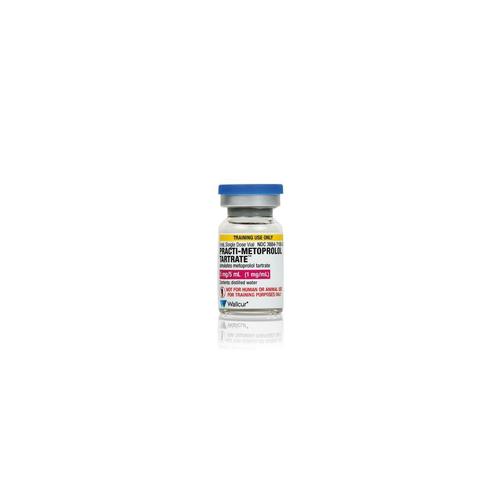 Practi-Metoprolol Tartrate 5mg/5mL Vial (Pack of 40), 1026350, Practi-Vials