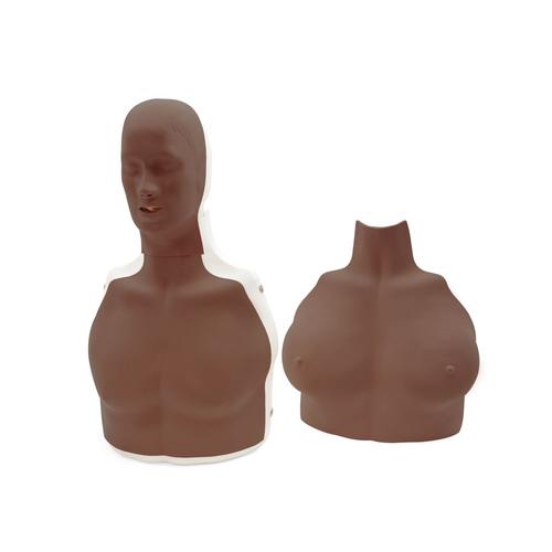 Basic Billy Female Chest Dark Skin, 1026477, BLS Adult