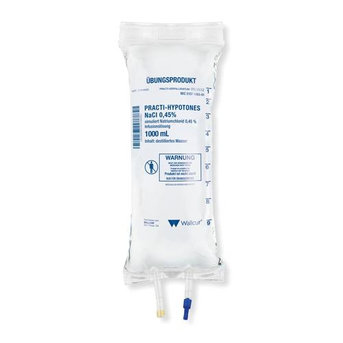 Practi-Hypotonic NaCl 0.45% 1000mL Infusion Bag (1 Bag) - German Specification, 1026618, Practi-IV Fluid, Nutrition and Blood Therapy Products