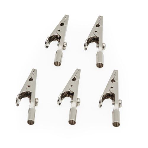 Pinces crocodile, 5 pces., 1026661, Cordons de laboratoire