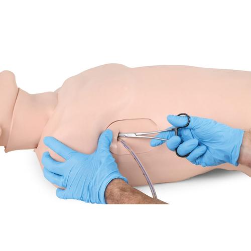 TruMan Trauma Adulto, Ligero, 1027008, Reanimaci&oacute;n cardiopulmonar avanzada con traumatismo (ATLS)