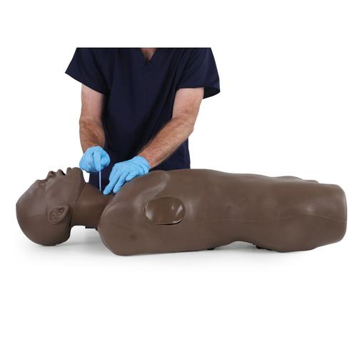 TruMan Trauma Adulto, Oscuro, 1027009, Reanimaci&oacute;n cardiopulmonar avanzada con traumatismo (ATLS)
