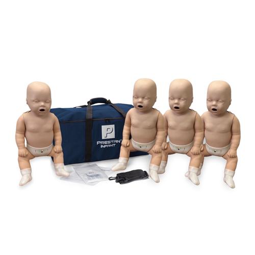 Professionelle CPR-&Uuml;bungspuppe S&auml;ugling, 4er-Pack, heller Hautton&nbsp;, 1027152, Wiederbelebung Neugeborene

