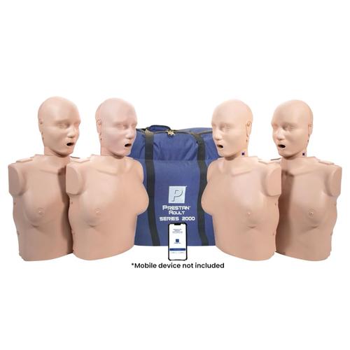 Manequins Profissionais Adultos Femininos S&eacute;rie 2000, Pacote com 4 Unidades (Pele Clara), 1027158, SBV Adulto