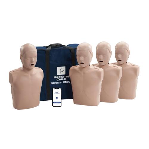 Professionelle Kinder-Trainingspuppe Serie 2000, 4er-Pack, heller Hautton, 1027161, Wiederbelebung Kinder
