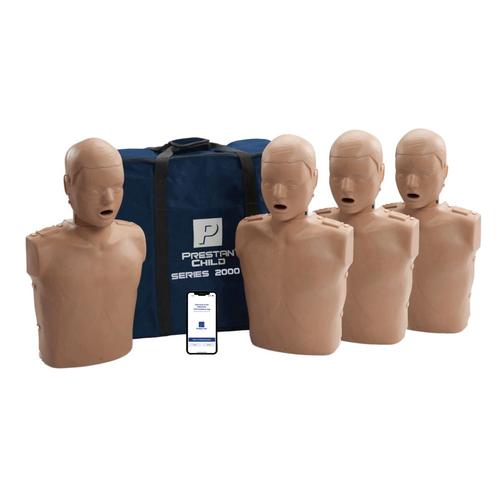 CPR-Kind-&Uuml;bungspuppe Professional Serie 2000 4-Pack, dunkler Hautton, 1027237, Wiederbelebung Kinder
