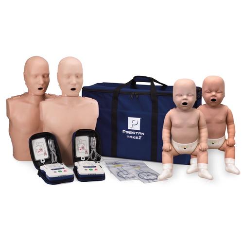 CPR TAKE2&reg; Diversity Kit (2 Adult Manikins, 2 Infant Manikins, 2 AED UltraTrainer&trade;, EN/FR), 1027246, BLS Adult