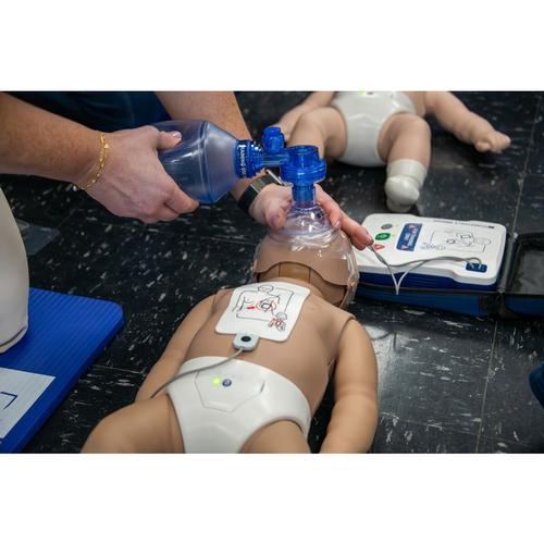 Professionelle S&auml;uglings-Reanimationspuppen&nbsp;f&uuml;r HLW, dunkler Hautton,&nbsp;4er-Pack, 1027250, Wiederbelebung Neugeborene
