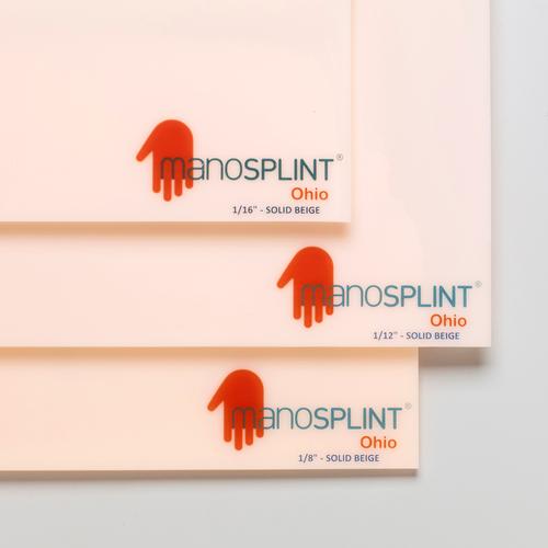 Manosplint Ohio 1/16" x 12" x 18" Solid Beige, 1 sheet, 3009678, Manosplint - Splinting material