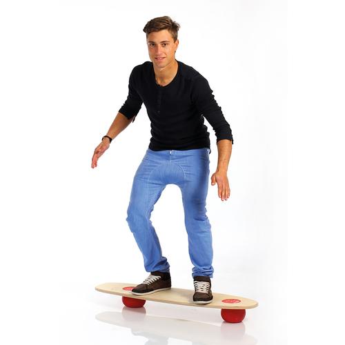 Togu Balanza Freeride, 39" x 12" x 6", birch wood w/red balls, 3009995, Exercise Balls