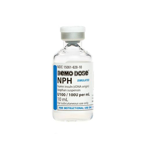 Demo Dose® NPH Insuln 100 Units mL 10 mL, 3011398, Simulated Medications