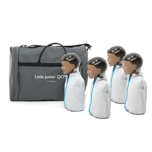 Little Junior QCPR 4-pack Dark Skin, 3011652, BLS pedi&aacute;trica