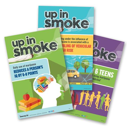 Marijuana "Up In Smoke" 3 Poster Pack, 3011776, Educación sobre drogas y alcohol