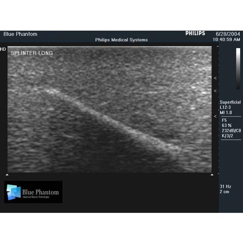 Blue Phantom Leg Tissue Insert for Foreign Body Identification used with Model BPP-069, 3012575, Ultrasound Skill Trainers