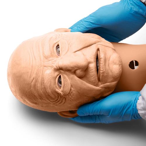 Patient Manikin Geriatric Mask Simulator, Medium, 3017150, Simulación de emergencias y heridas