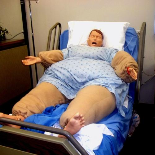 Adult Male Obesity Simulation Suit - Beige, 3017847, Obesity Simulation Suits