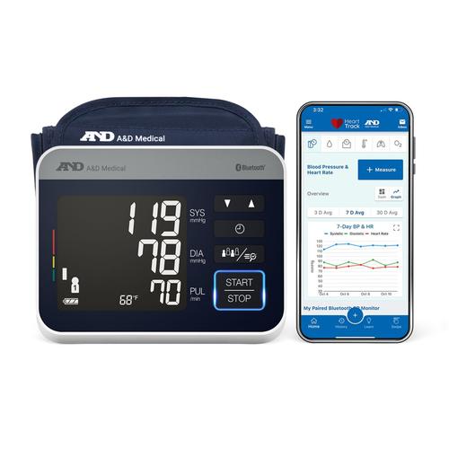 Precision Check Pro Bluetooth Blood Pressure Monitor w/ Pre-Formed Wide Range Cuff, 3921419, Sphygmomanometers